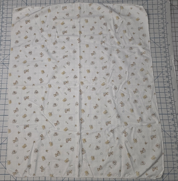 Carter's Bear, Puppy, Bunny, Baby Rattle, Pull Duck Toy & Bubbles Flannel Blankt - Picture 2 of 16